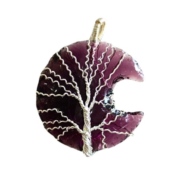 Amethyst Moon Pendant