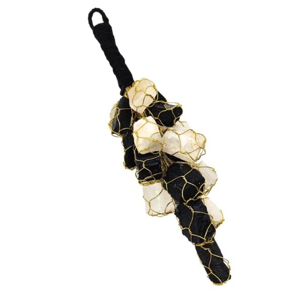 Black Tourmaline & Selenite Hanger