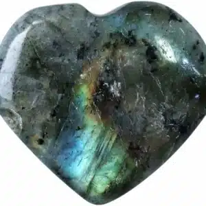 Labradorite puffy heart