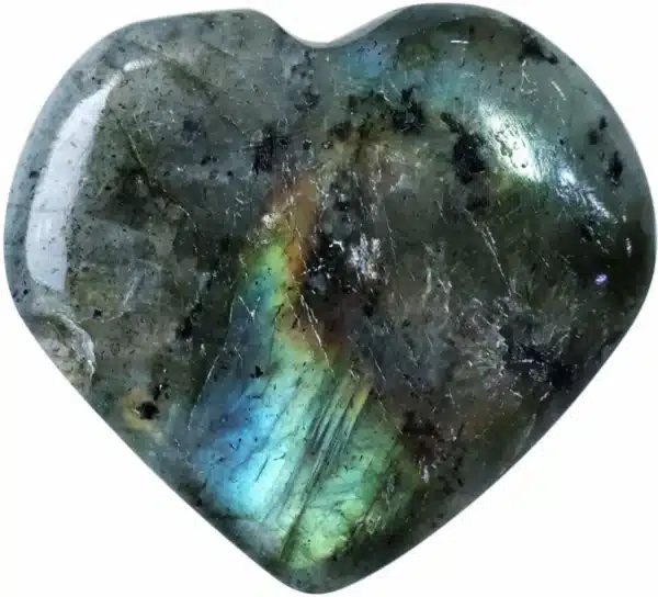 Labradorite puffy heart