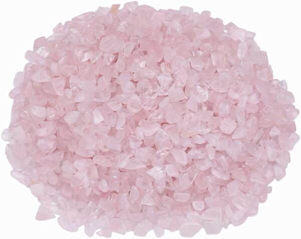 Rose quartz chips