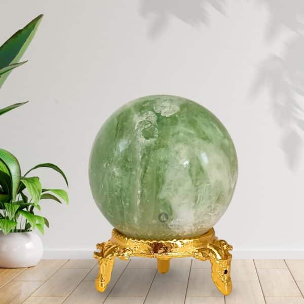 Green Fluorite Sphere
