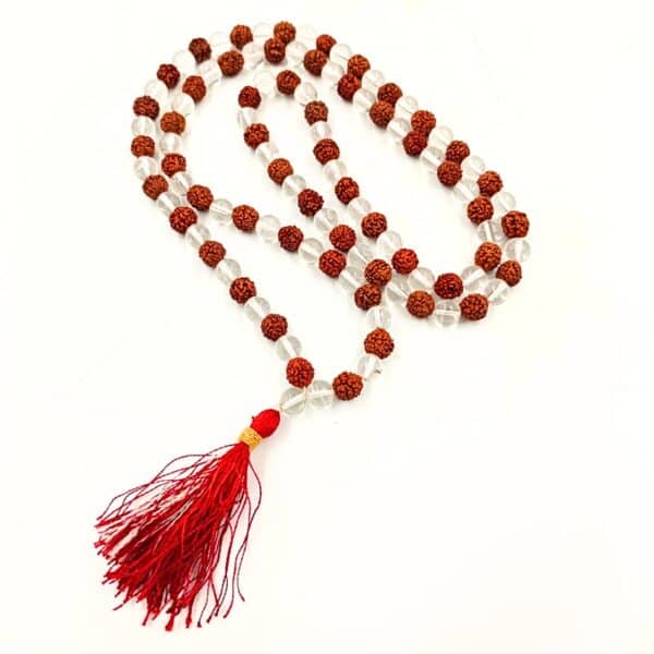 Rudraksha + Crystal Japmala