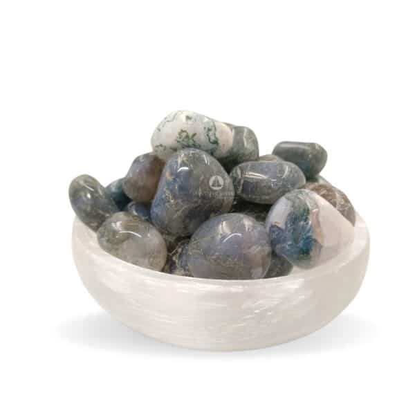Moss Agate Tumble