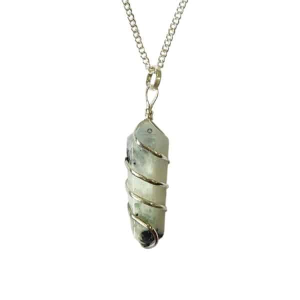 Prehnite Wire Pendant