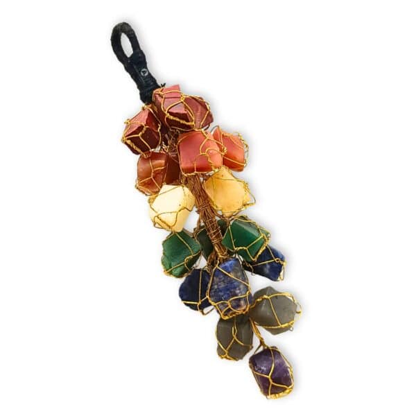 7 Chakra Raw Chunk Hanger