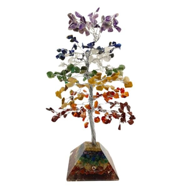 7 Chakra Orgone Pyramid Base Tree
