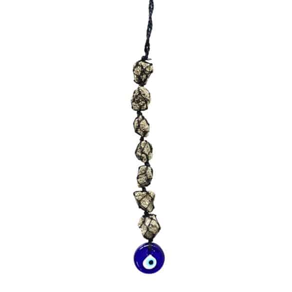 Pyrite Evil Eye Hanger