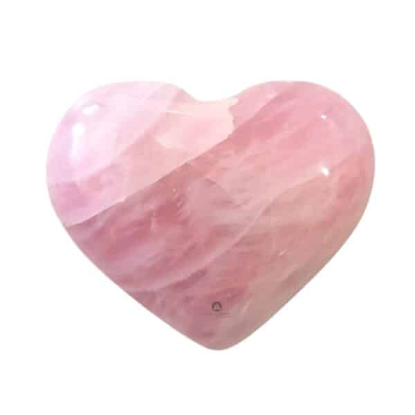 Rose Quartz Puffy Heart