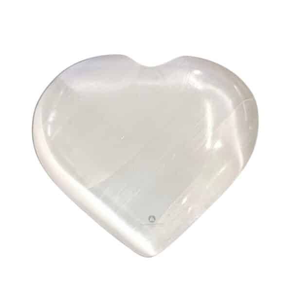 Selenite Puffy Heart