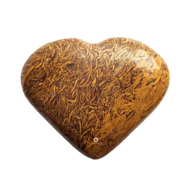 Calligraphy Jasper Puffy Heart